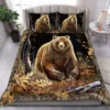 Bear Art Forest All Over Printed Bedding Set